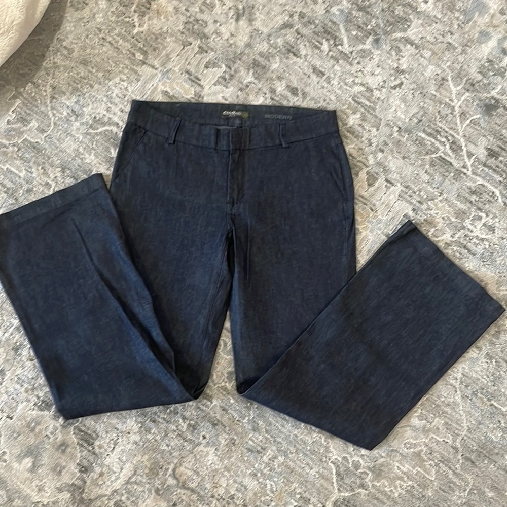 NWOT Eddie Bauer “Modern” Denim Trouser Pant